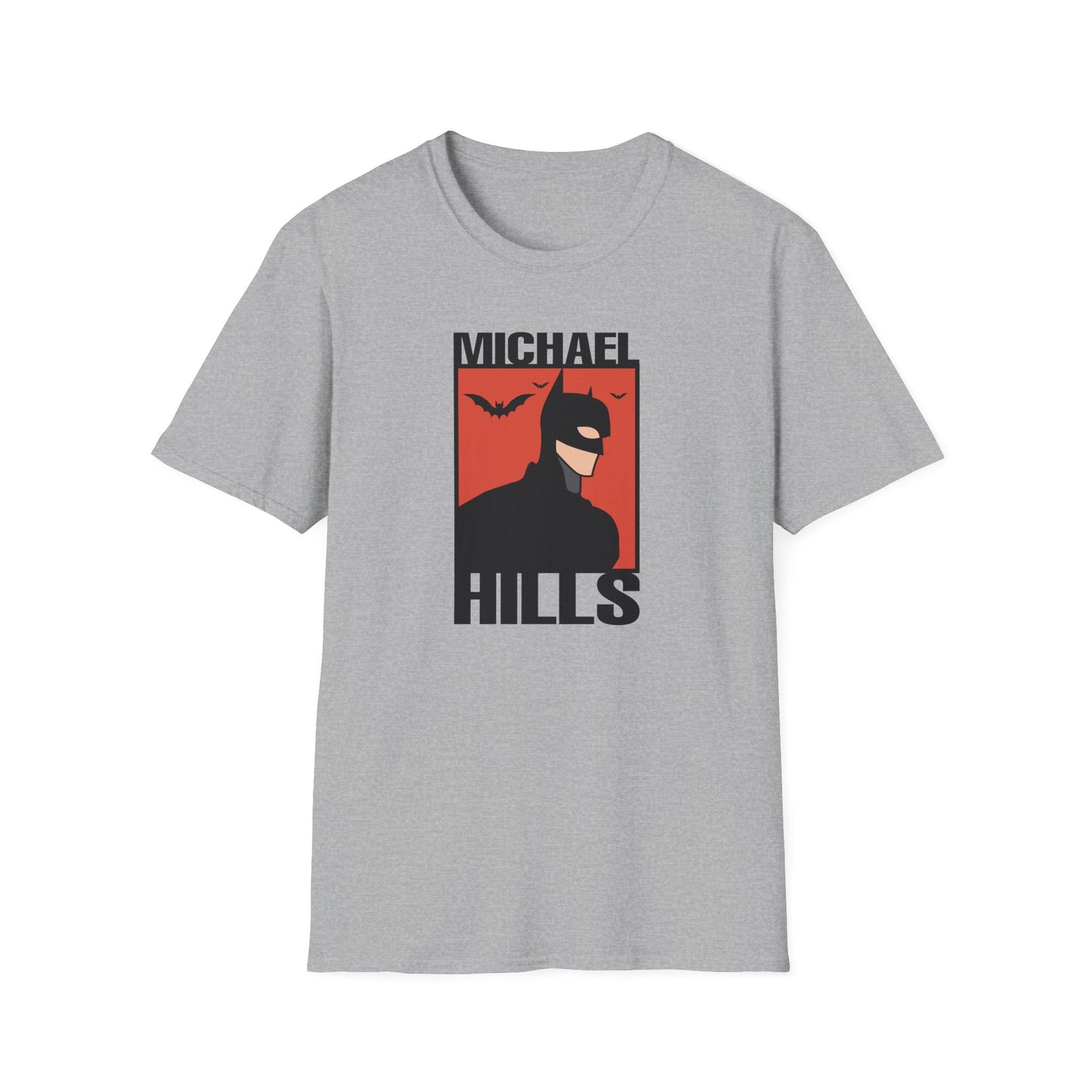 Silhouette Against Red Unisex Softstyle T-Shirt